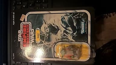 VINTAGE STAR WARS ESB YODA ORANGE SNAKE ACTION FIGURE 1980 32 BACK MOC UNPUNCHED