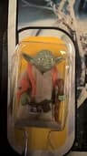 VINTAGE STAR WARS ESB YODA ORANGE SNAKE ACTION FIGURE 1980 32 BACK MOC UNPUNCHED
