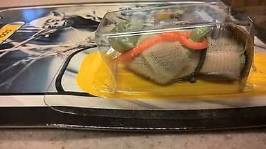 VINTAGE STAR WARS ESB YODA ORANGE SNAKE ACTION FIGURE 1980 32 BACK MOC UNPUNCHED