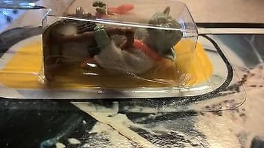 VINTAGE STAR WARS ESB YODA ORANGE SNAKE ACTION FIGURE 1980 32 BACK MOC UNPUNCHED