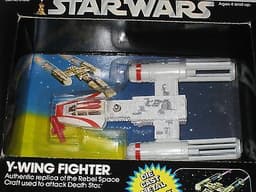 Vintage Star Wars Palitoy Y-Wing Fighter Diecast Vehicle Brand New MOC Rare