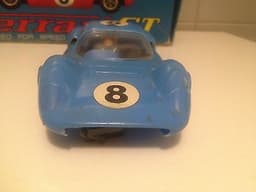 VINTAGE VERY RARE RTR COX 1/24 SLOT CAR FERRARI GT USED WITH ORIGINAL BOX